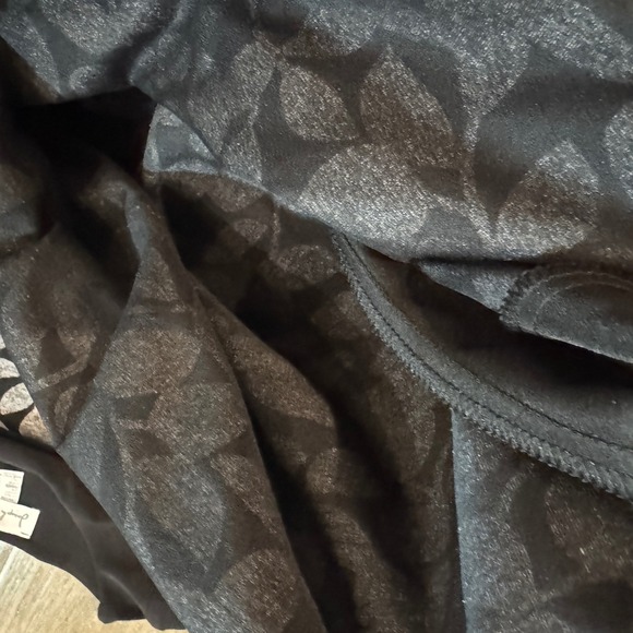 Joseph Ribkoff Black Gray Leaf Print Belted Sheath Dress Women Size 6 - Picture 9 of 14